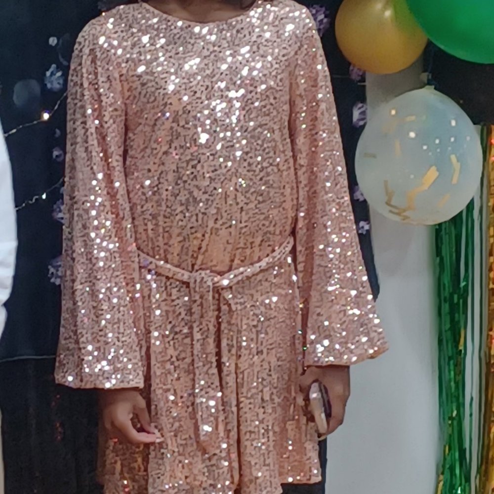 matching dress and shoes